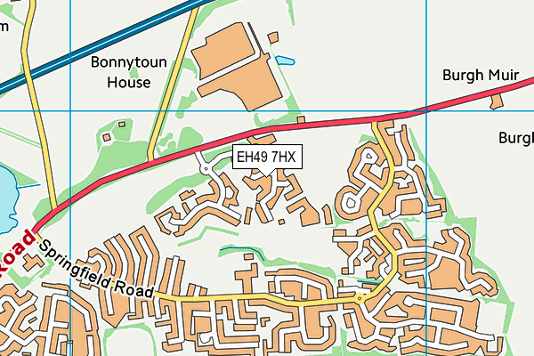 EH49 7HX map - OS VectorMap District (Ordnance Survey) EH49 7HX map - OS VectorMap District (Ordnance Survey)
