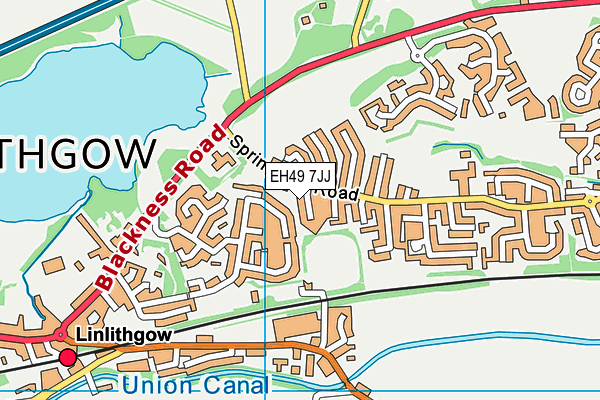 EH49 7JJ map - OS VectorMap District (Ordnance Survey) EH49 7JJ map - OS VectorMap District (Ordnance Survey)