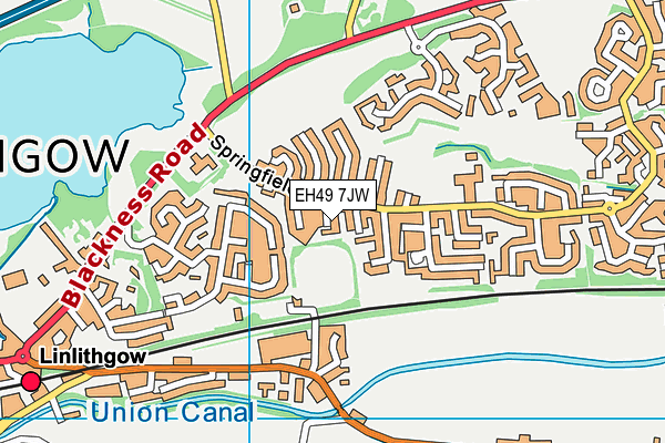 EH49 7JW map - OS VectorMap District (Ordnance Survey) EH49 7JW map - OS VectorMap District (Ordnance Survey)