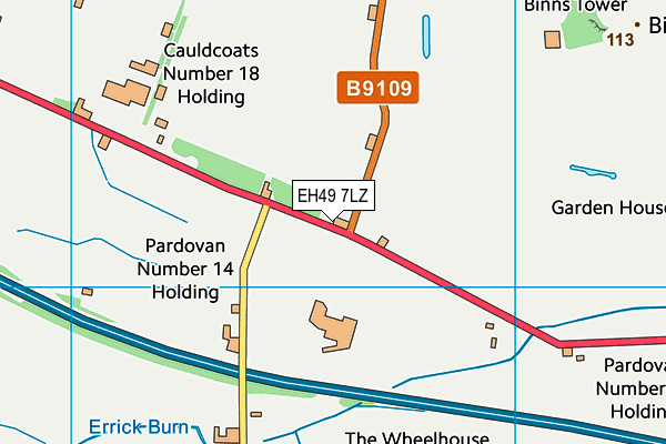 EH49 7LZ map - OS VectorMap District (Ordnance Survey) EH49 7LZ map - OS VectorMap District (Ordnance Survey)
