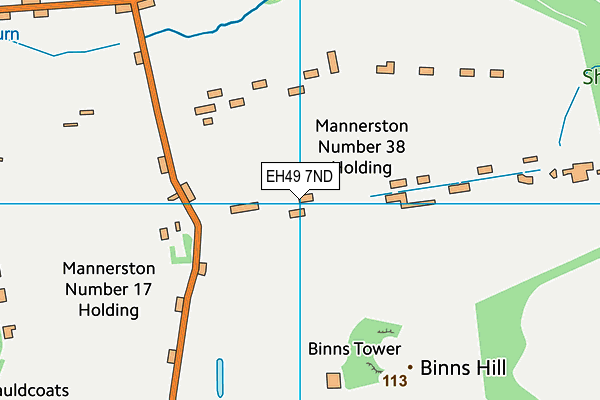 EH49 7ND map - OS VectorMap District (Ordnance Survey) EH49 7ND map - OS VectorMap District (Ordnance Survey)