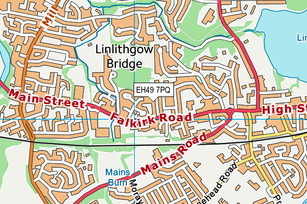 EH49 7PQ map - OS VectorMap District (Ordnance Survey) EH49 7PQ map - OS VectorMap District (Ordnance Survey)