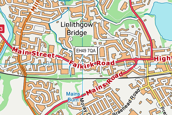 EH49 7QA map - OS VectorMap District (Ordnance Survey) EH49 7QA map - OS VectorMap District (Ordnance Survey)