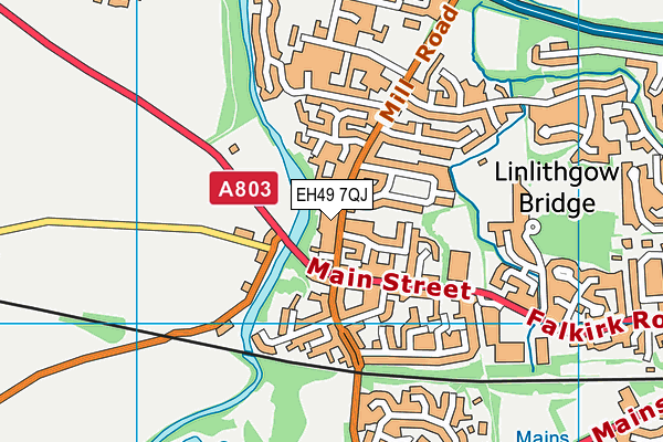 EH49 7QJ map - OS VectorMap District (Ordnance Survey) EH49 7QJ map - OS VectorMap District (Ordnance Survey)
