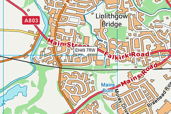 EH49 7RW map - OS VectorMap District (Ordnance Survey) EH49 7RW map - OS VectorMap District (Ordnance Survey)