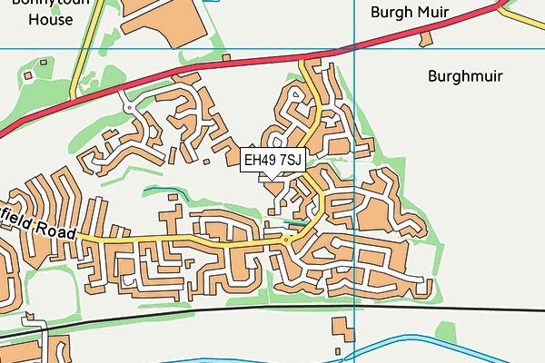 EH49 7SJ map - OS VectorMap District (Ordnance Survey) EH49 7SJ map - OS VectorMap District (Ordnance Survey)