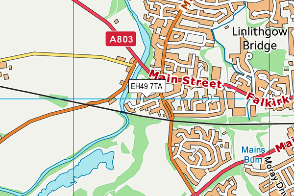 EH49 7TA map - OS VectorMap District (Ordnance Survey) EH49 7TA map - OS VectorMap District (Ordnance Survey)