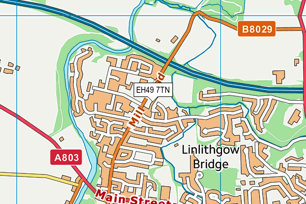 EH49 7TN map - OS VectorMap District (Ordnance Survey) EH49 7TN map - OS VectorMap District (Ordnance Survey)