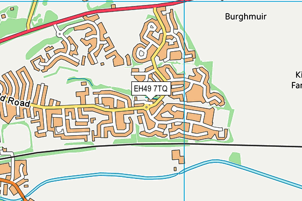 EH49 7TQ map - OS VectorMap District (Ordnance Survey) EH49 7TQ map - OS VectorMap District (Ordnance Survey)