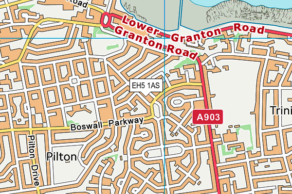 EH5 1AS map - OS VectorMap District (Ordnance Survey) EH5 1AS map - OS VectorMap District (Ordnance Survey)