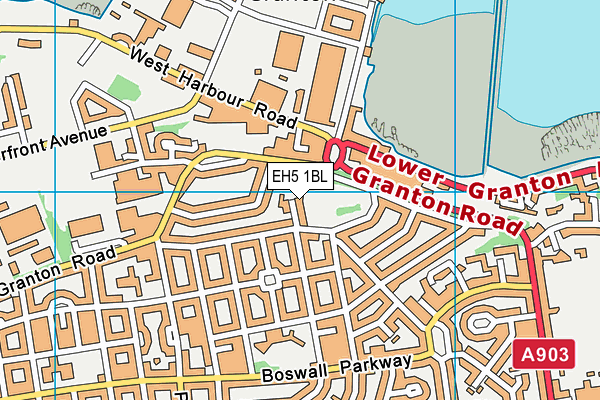 EH5 1BL map - OS VectorMap District (Ordnance Survey) EH5 1BL map - OS VectorMap District (Ordnance Survey)