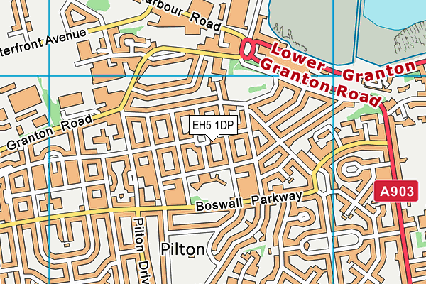 EH5 1DP map - OS VectorMap District (Ordnance Survey) EH5 1DP map - OS VectorMap District (Ordnance Survey)