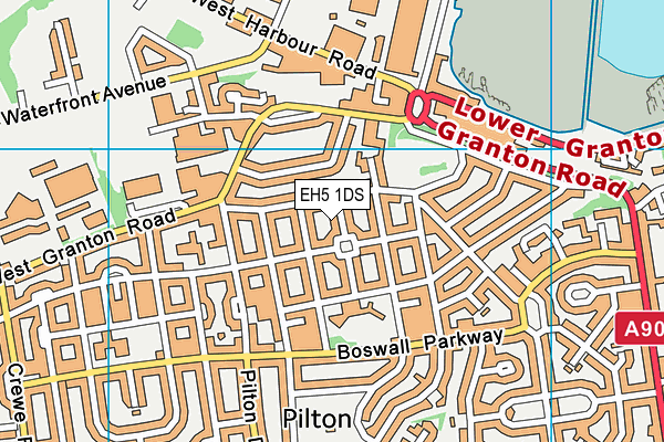 EH5 1DS map - OS VectorMap District (Ordnance Survey) EH5 1DS map - OS VectorMap District (Ordnance Survey)