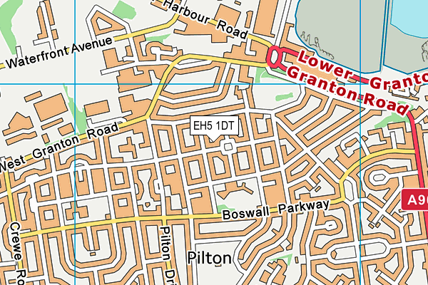 EH5 1DT map - OS VectorMap District (Ordnance Survey) EH5 1DT map - OS VectorMap District (Ordnance Survey)