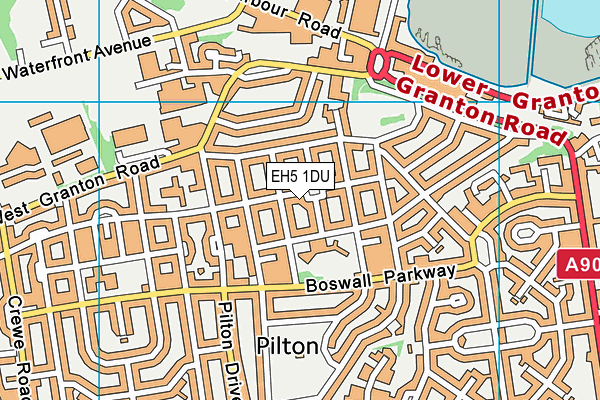EH5 1DU map - OS VectorMap District (Ordnance Survey) EH5 1DU map - OS VectorMap District (Ordnance Survey)