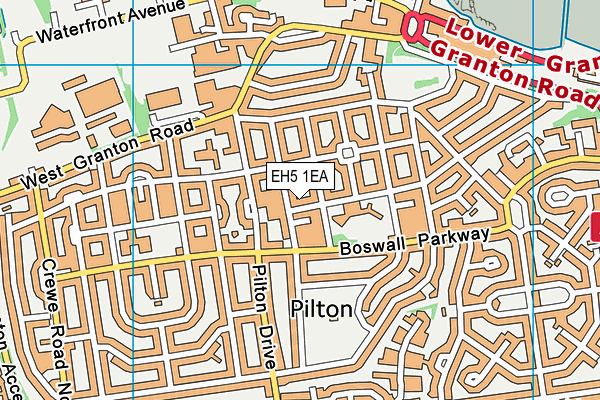 EH5 1EA map - OS VectorMap District (Ordnance Survey) EH5 1EA map - OS VectorMap District (Ordnance Survey)