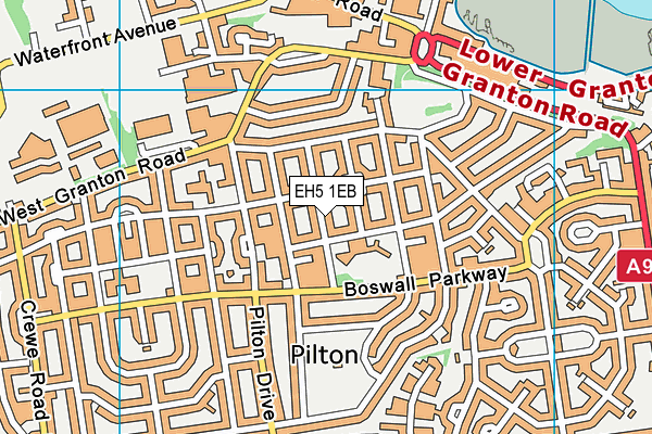 EH5 1EB map - OS VectorMap District (Ordnance Survey) EH5 1EB map - OS VectorMap District (Ordnance Survey)