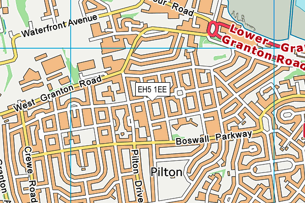 EH5 1EE map - OS VectorMap District (Ordnance Survey) EH5 1EE map - OS VectorMap District (Ordnance Survey)