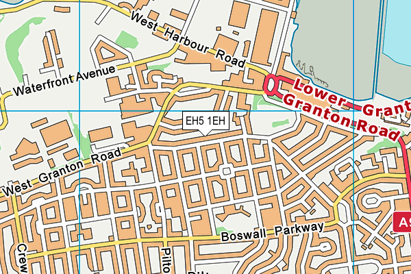 EH5 1EH map - OS VectorMap District (Ordnance Survey) EH5 1EH map - OS VectorMap District (Ordnance Survey)