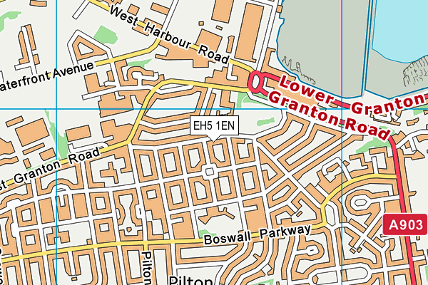EH5 1EN map - OS VectorMap District (Ordnance Survey) EH5 1EN map - OS VectorMap District (Ordnance Survey)