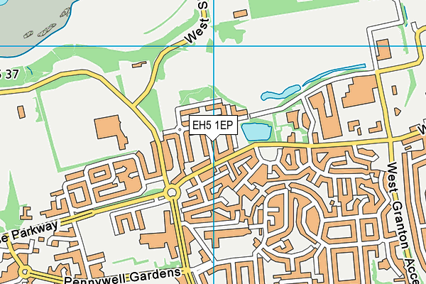 EH5 1EP map - OS VectorMap District (Ordnance Survey) EH5 1EP map - OS VectorMap District (Ordnance Survey)