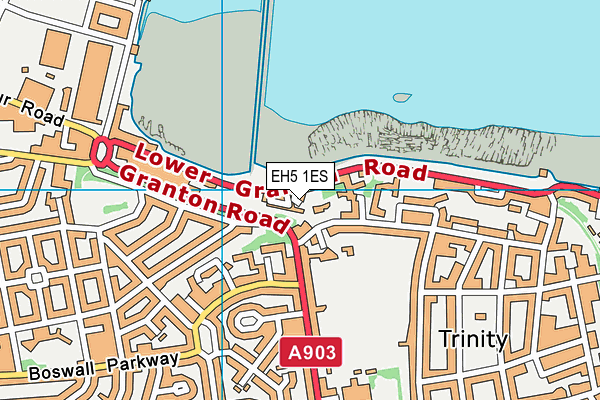 EH5 1ES map - OS VectorMap District (Ordnance Survey) EH5 1ES map - OS VectorMap District (Ordnance Survey)
