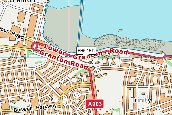 EH5 1ET map - OS VectorMap District (Ordnance Survey) EH5 1ET map - OS VectorMap District (Ordnance Survey)