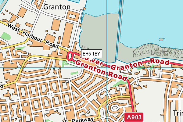 EH5 1EY map - OS VectorMap District (Ordnance Survey) EH5 1EY map - OS VectorMap District (Ordnance Survey)