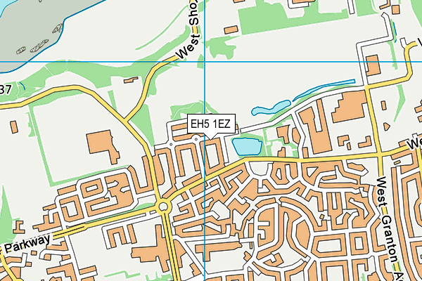 EH5 1EZ map - OS VectorMap District (Ordnance Survey) EH5 1EZ map - OS VectorMap District (Ordnance Survey)