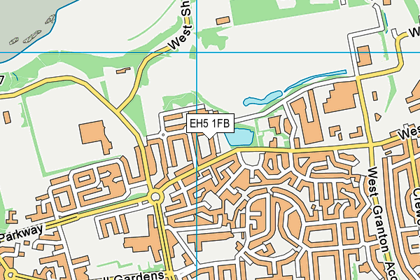 EH5 1FB map - OS VectorMap District (Ordnance Survey) EH5 1FB map - OS VectorMap District (Ordnance Survey)