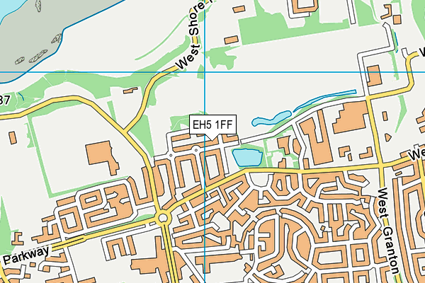 EH5 1FF map - OS VectorMap District (Ordnance Survey) EH5 1FF map - OS VectorMap District (Ordnance Survey)