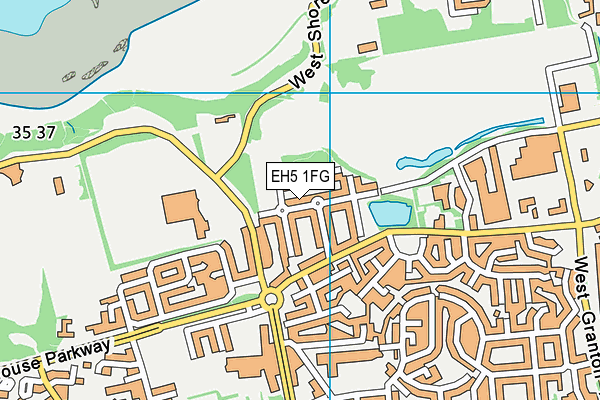 EH5 1FG map - OS VectorMap District (Ordnance Survey) EH5 1FG map - OS VectorMap District (Ordnance Survey)