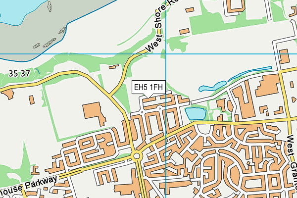 EH5 1FH map - OS VectorMap District (Ordnance Survey) EH5 1FH map - OS VectorMap District (Ordnance Survey)