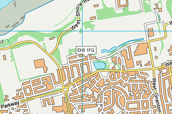 EH5 1FQ map - OS VectorMap District (Ordnance Survey) EH5 1FQ map - OS VectorMap District (Ordnance Survey)