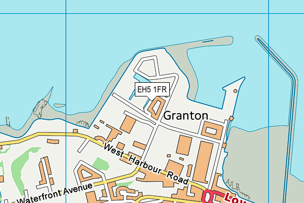 EH5 1FR map - OS VectorMap District (Ordnance Survey) EH5 1FR map - OS VectorMap District (Ordnance Survey)