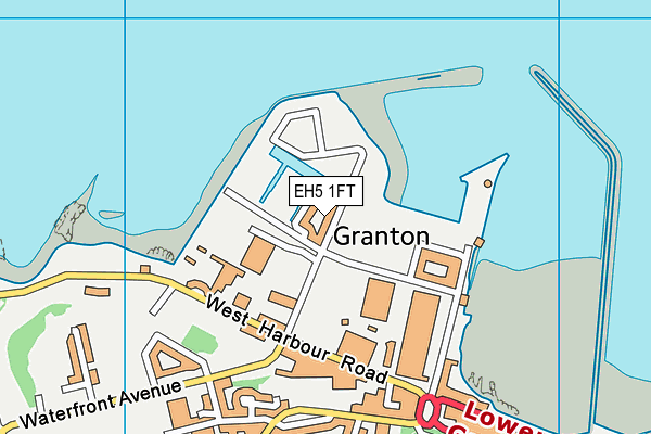EH5 1FT map - OS VectorMap District (Ordnance Survey) EH5 1FT map - OS VectorMap District (Ordnance Survey)