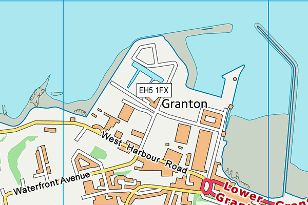 EH5 1FX map - OS VectorMap District (Ordnance Survey) EH5 1FX map - OS VectorMap District (Ordnance Survey)