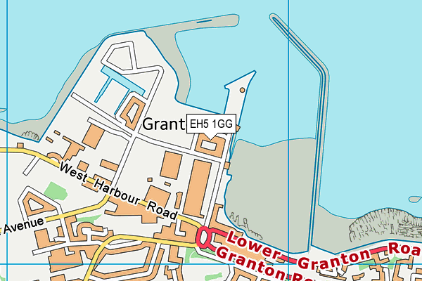 EH5 1GG map - OS VectorMap District (Ordnance Survey) EH5 1GG map - OS VectorMap District (Ordnance Survey)