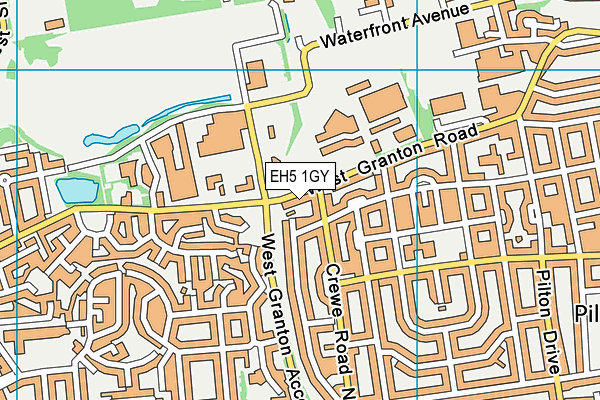 EH5 1GY map - OS VectorMap District (Ordnance Survey) EH5 1GY map - OS VectorMap District (Ordnance Survey)