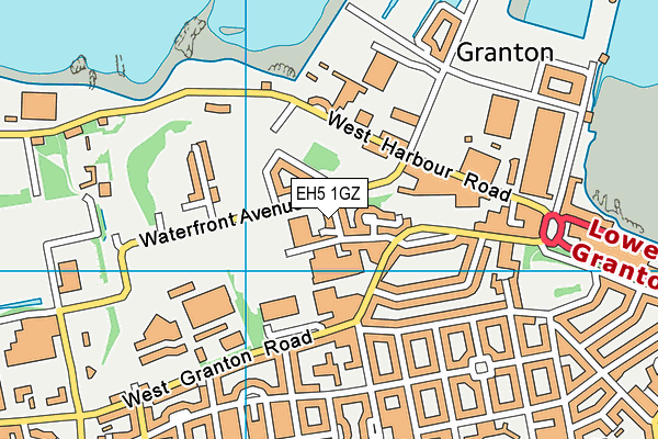 EH5 1GZ map - OS VectorMap District (Ordnance Survey) EH5 1GZ map - OS VectorMap District (Ordnance Survey)