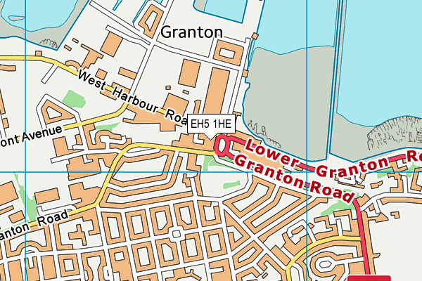 EH5 1HE map - OS VectorMap District (Ordnance Survey) EH5 1HE map - OS VectorMap District (Ordnance Survey)