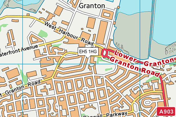 EH5 1HG map - OS VectorMap District (Ordnance Survey) EH5 1HG map - OS VectorMap District (Ordnance Survey)