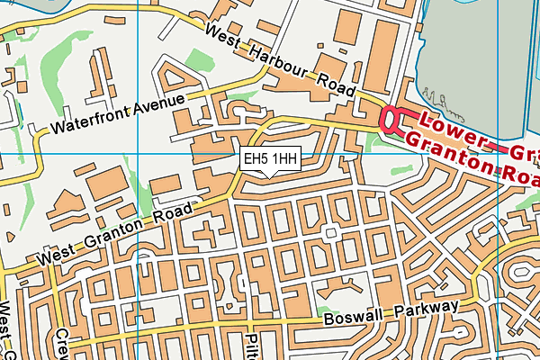 EH5 1HH map - OS VectorMap District (Ordnance Survey) EH5 1HH map - OS VectorMap District (Ordnance Survey)