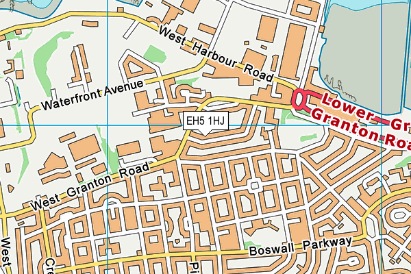EH5 1HJ map - OS VectorMap District (Ordnance Survey) EH5 1HJ map - OS VectorMap District (Ordnance Survey)