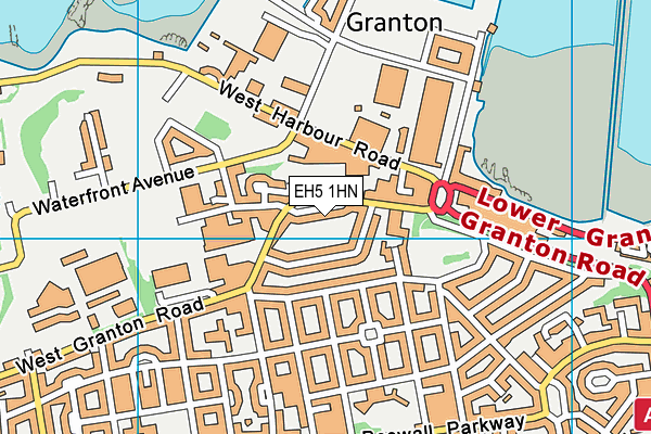 EH5 1HN map - OS VectorMap District (Ordnance Survey) EH5 1HN map - OS VectorMap District (Ordnance Survey)