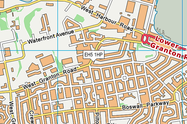 EH5 1HP map - OS VectorMap District (Ordnance Survey) EH5 1HP map - OS VectorMap District (Ordnance Survey)