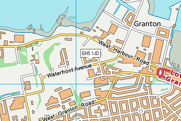 EH5 1JD map - OS VectorMap District (Ordnance Survey) EH5 1JD map - OS VectorMap District (Ordnance Survey)