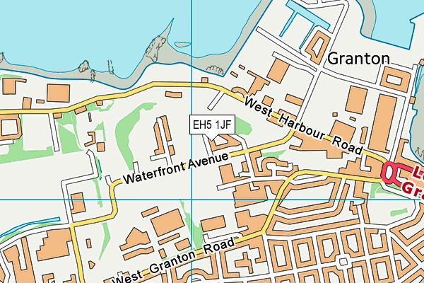 EH5 1JF map - OS VectorMap District (Ordnance Survey) EH5 1JF map - OS VectorMap District (Ordnance Survey)