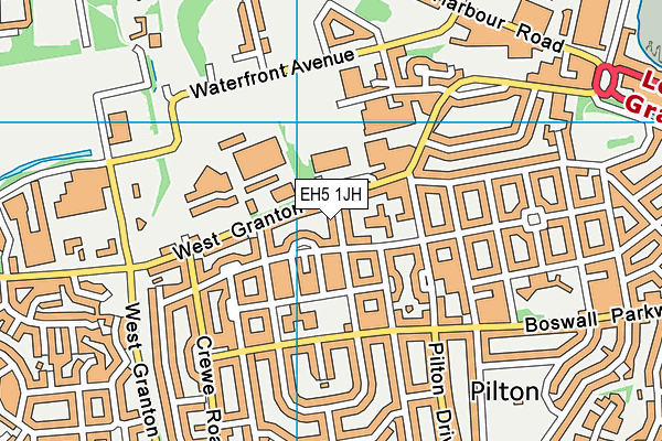 EH5 1JH map - OS VectorMap District (Ordnance Survey) EH5 1JH map - OS VectorMap District (Ordnance Survey)