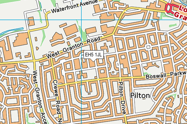 EH5 1JL map - OS VectorMap District (Ordnance Survey) EH5 1JL map - OS VectorMap District (Ordnance Survey)